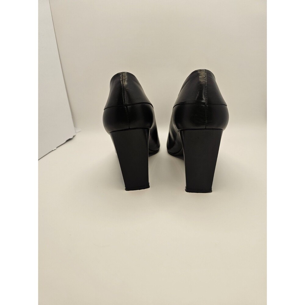 Bellini Cassie Women's Black Patent Leather Pumps Size 9M, 3 inch block heels - Picture 4 of 7
